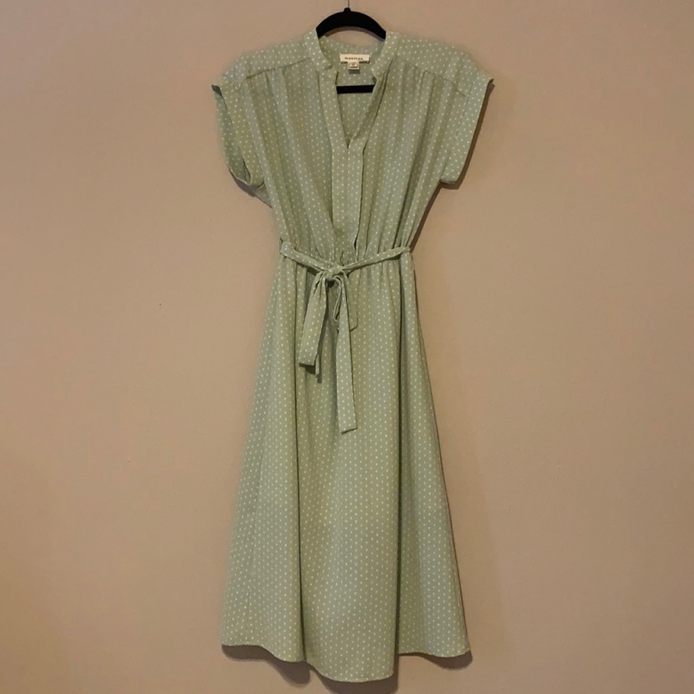 Monteau Sea Foam Green Sleeveless Dress